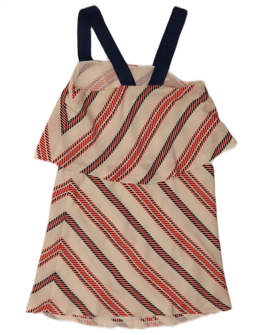 ZARA Womens Sundress UK 6 XS Off White Striped