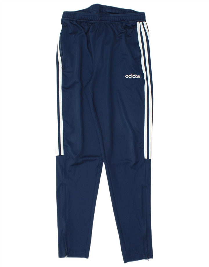 ADIDAS Mens Aeroready Tracksuit Trousers Medium  Navy Blue Polyester