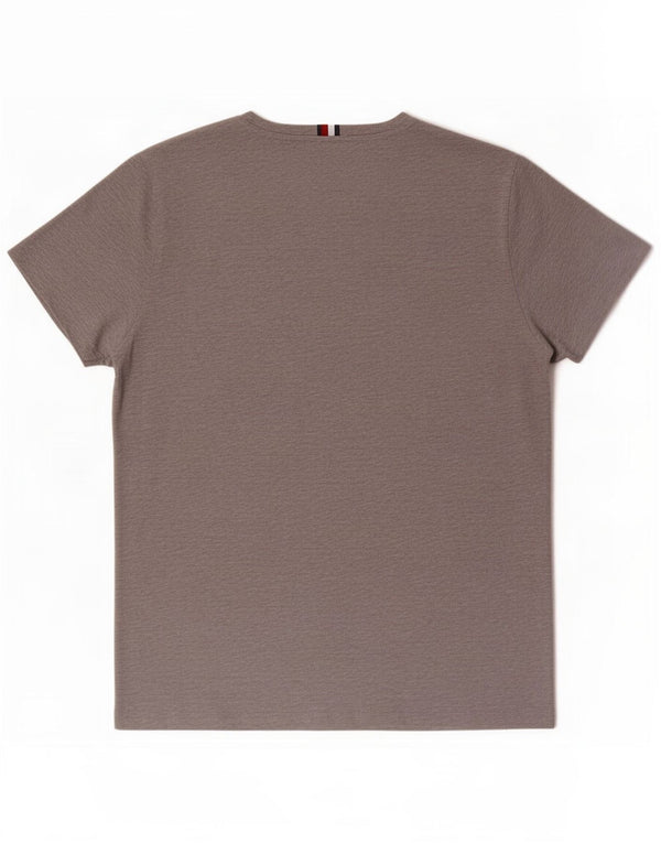 Tommy Hilfiger Mens Graphic T-Shirt Top Medium Grey Cotton