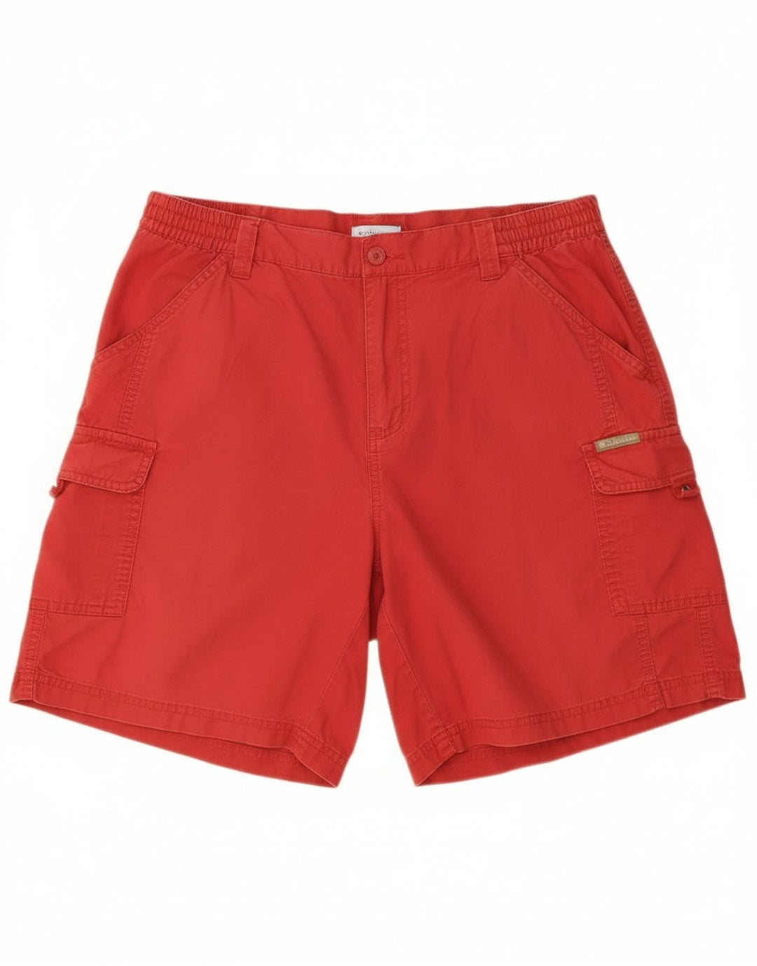 Columbia Womens Cargo Shorts Large W36  Red Cotton