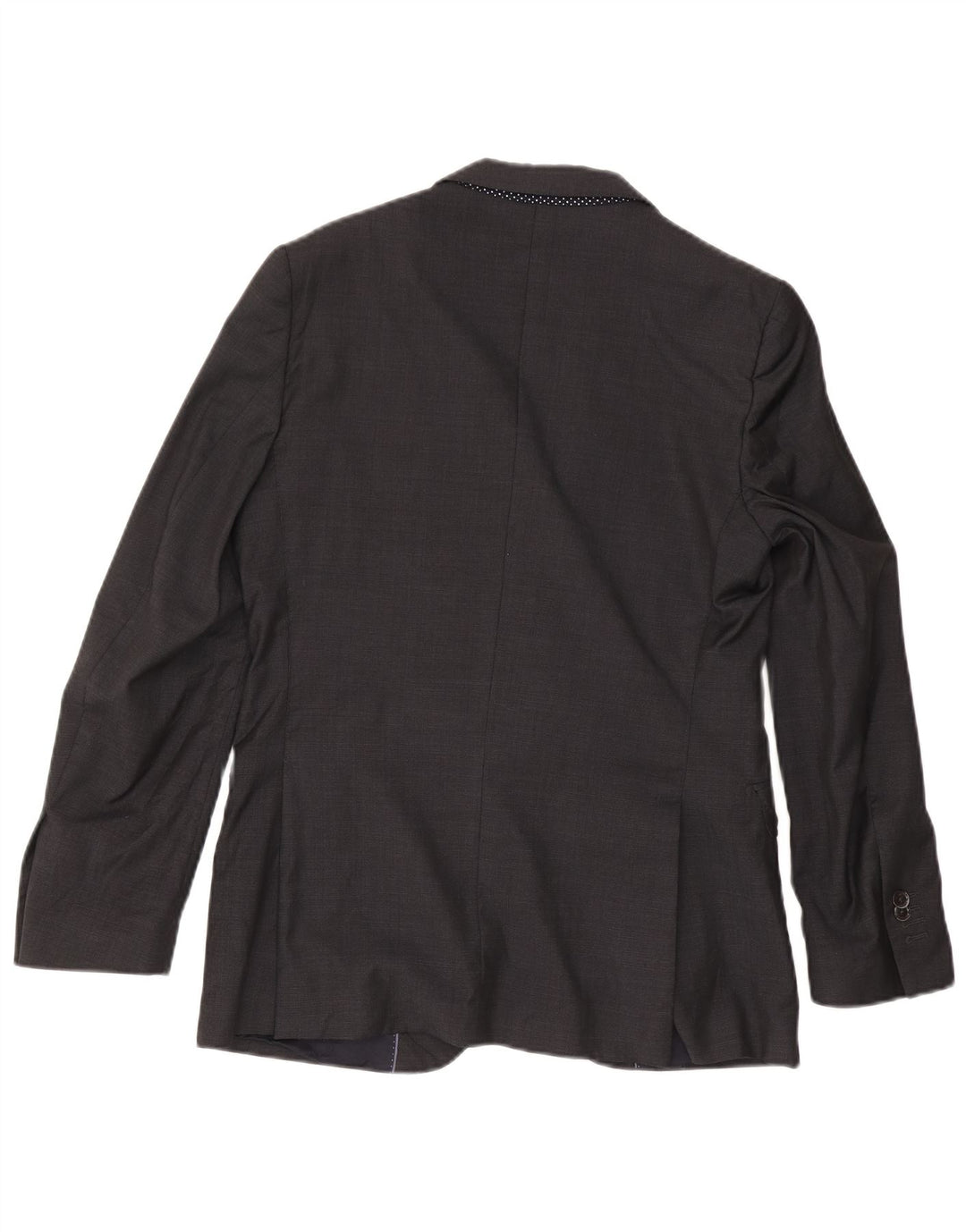 Massimo Dutti Mens 2 Button Blazer Jacket EU 48 Medium Grey Acetate