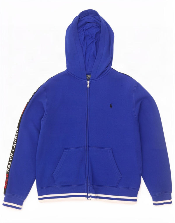 Polo Ralph Lauren Boys Zip Hoodie Sweater 14-15 Years Large Blue