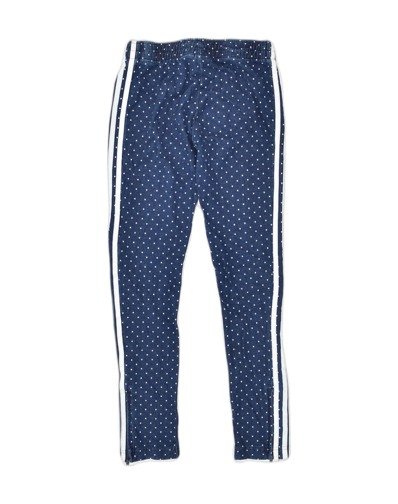 ADIDAS Girls Tracksuit Trousers Joggers 11-12 Years Navy Blue Polka Dot | Vintage Adidas | Thrift | Second-Hand Adidas | Used Clothing | Messina Hembry 