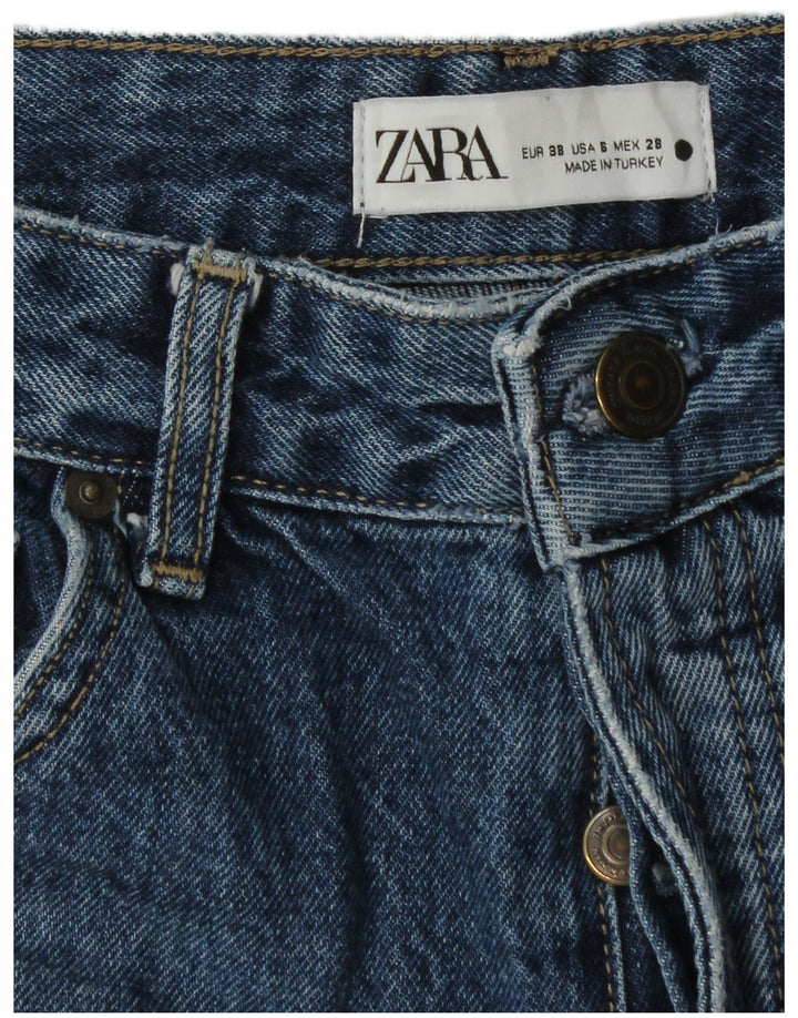 Zara Womens Straight Jeans EU 38 Small W28 L32 Blue
