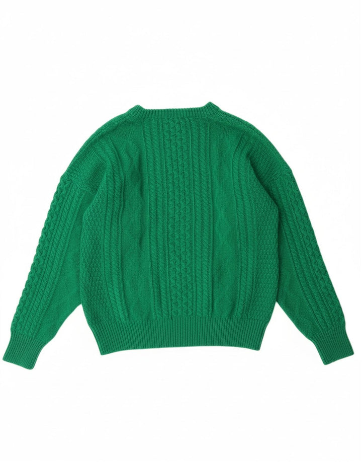 VINTAGE Womens Boat Neck Jumper Sweater IT 48 XL Green