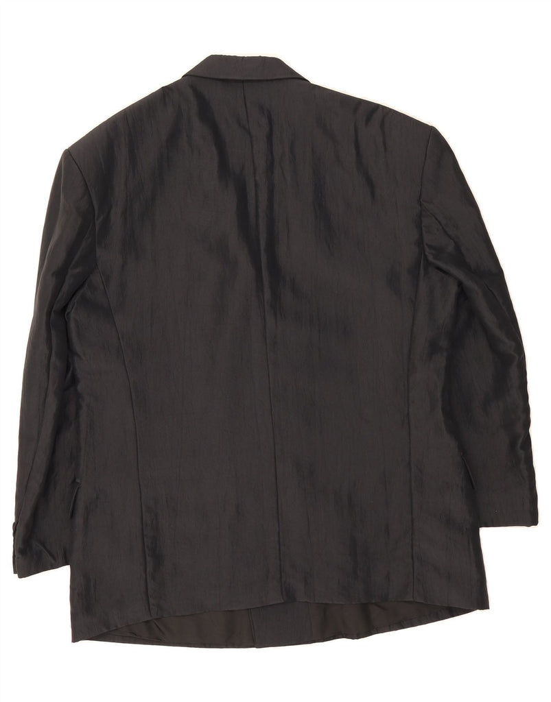 STUDIO COLETTI Mens Double Breasted Blazer Jacket UK 40 Large Black Vintage Studio Coletti and Second-Hand Studio Coletti from Messina Hembry 