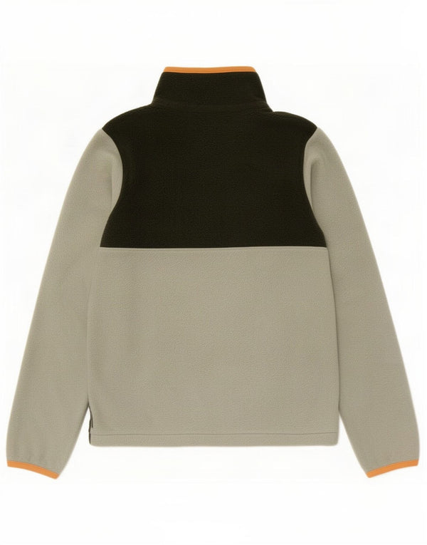 Columbia Boys Fleece Jacket 14-15 Years Large Green Colourblock Polyester