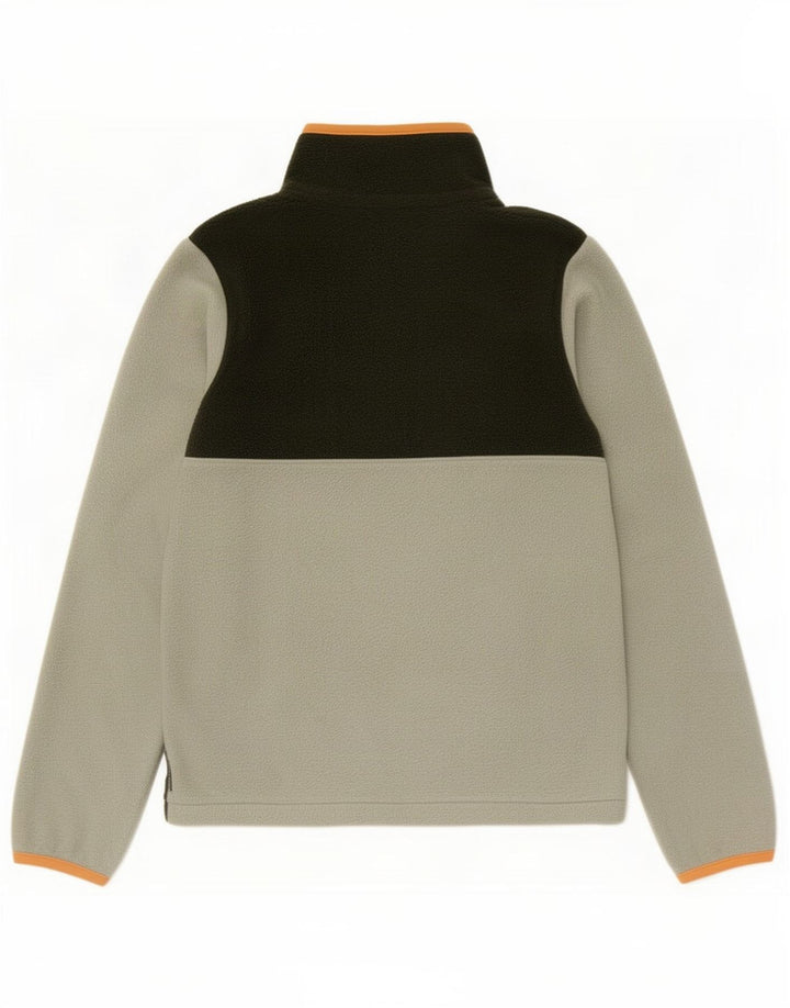 Columbia Boys Fleece Jacket 14-15 Years Large Green Colourblock Polyester