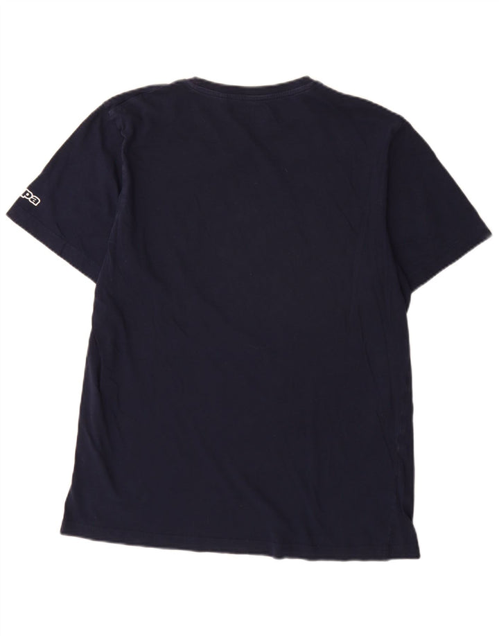 Kappa Mens Graphic T-Shirt Top Large Navy Blue