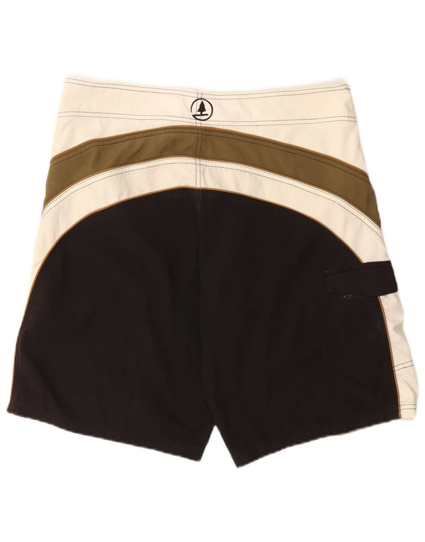 Best Company Mens Graphic Swimming Shorts Large  White