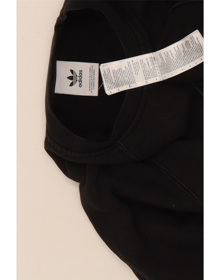 Adidas Mens Sweatshirt Jumper Medium Black Cotton