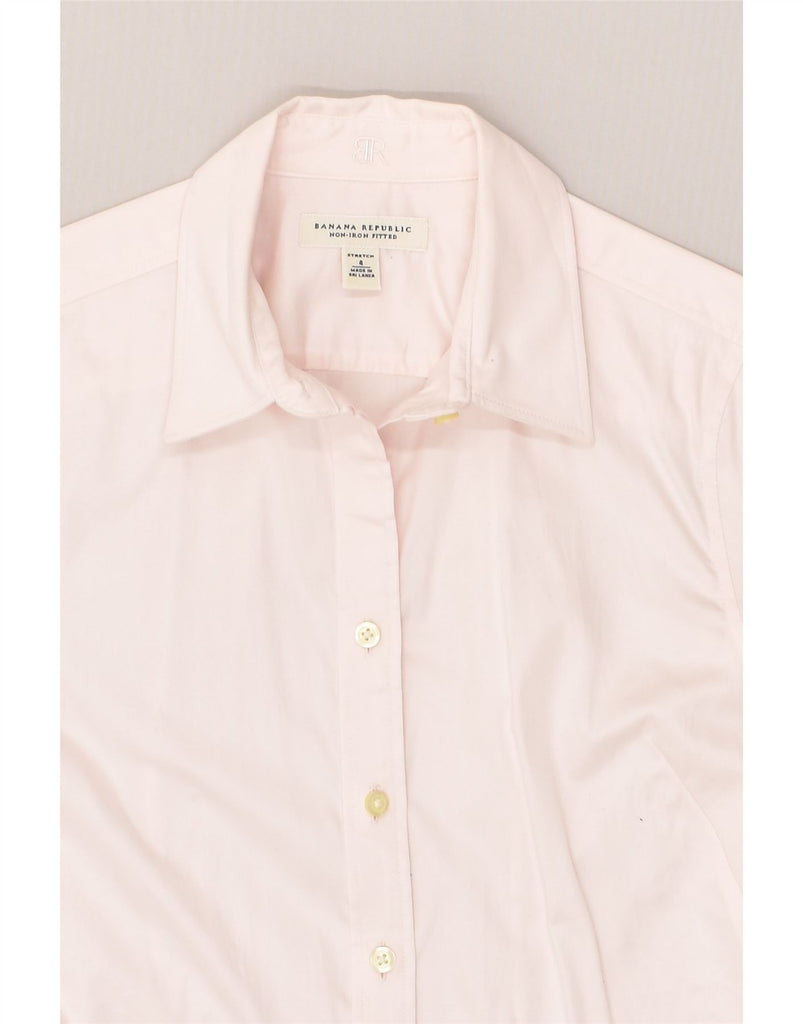 BANANA REPUBLIC Womens Shirt US 4 Small Pink Cotton | Vintage Banana Republic | Thrift | Second-Hand Banana Republic | Used Clothing | Messina Hembry 