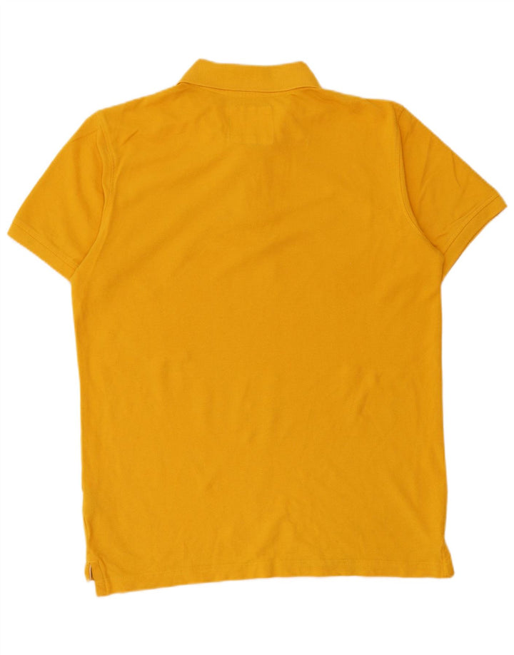 Crew Clothing Mens Polo Shirt Medium Yellow Cotton