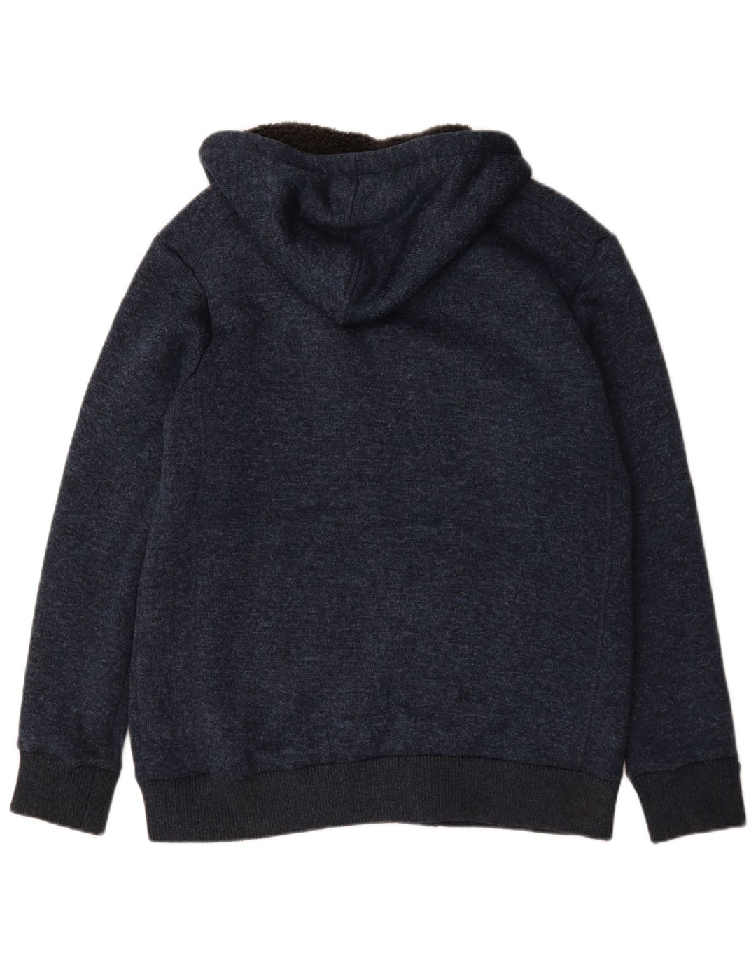 Mountain Warehouse Mens Knit Bomber Jacket UK 40 Large Navy Blue Flecked