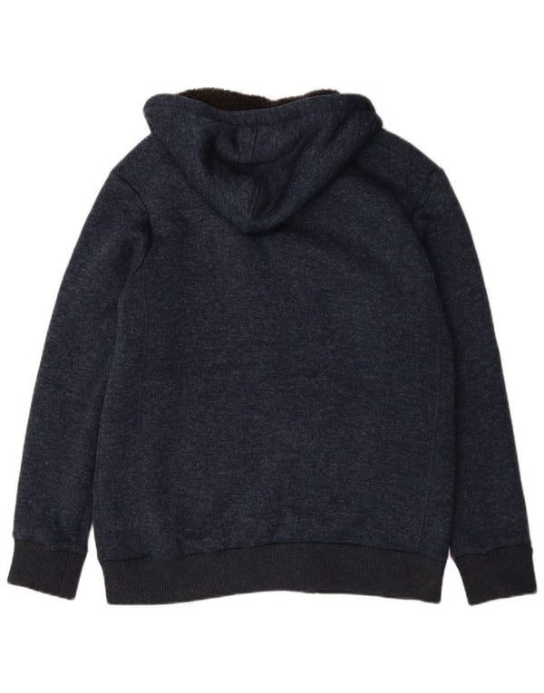 Mountain Warehouse Mens Knit Bomber Jacket UK 40 Large Navy Blue Flecked