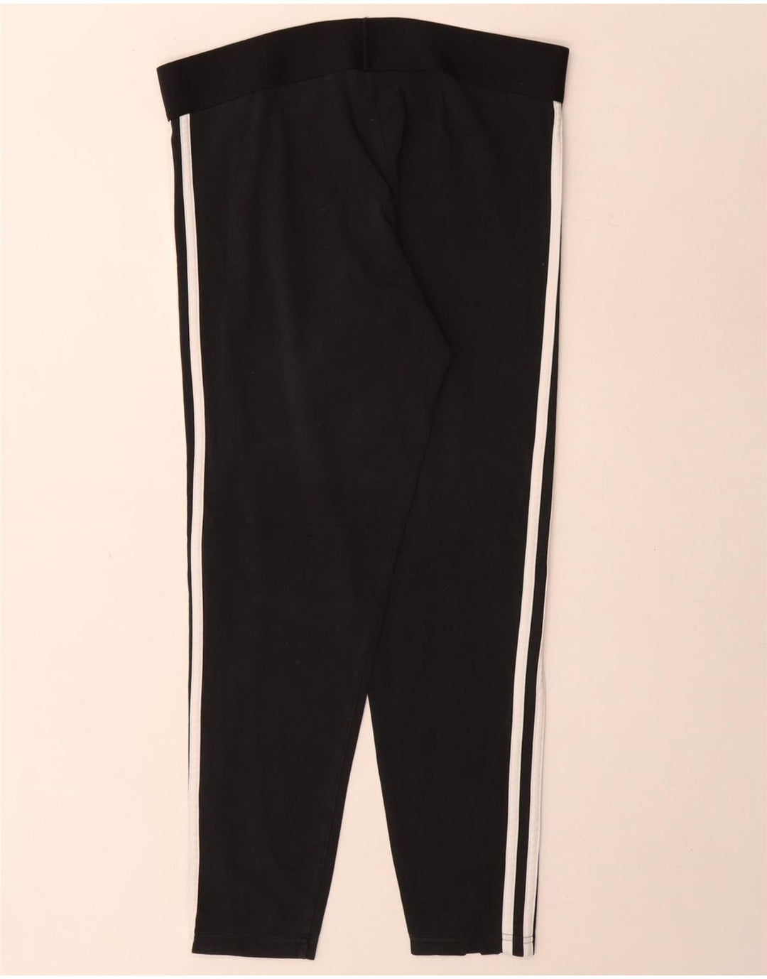 Adidas Womens Leggings UK 16/18 Large Black Cotton