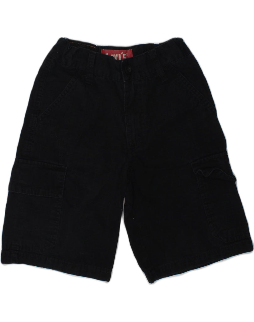 LEVI'S Boys Cargo Shorts 7-8 Years W24  Black Cotton | Vintage Levi's | Thrift | Second-Hand Levi's | Used Clothing | Messina Hembry 