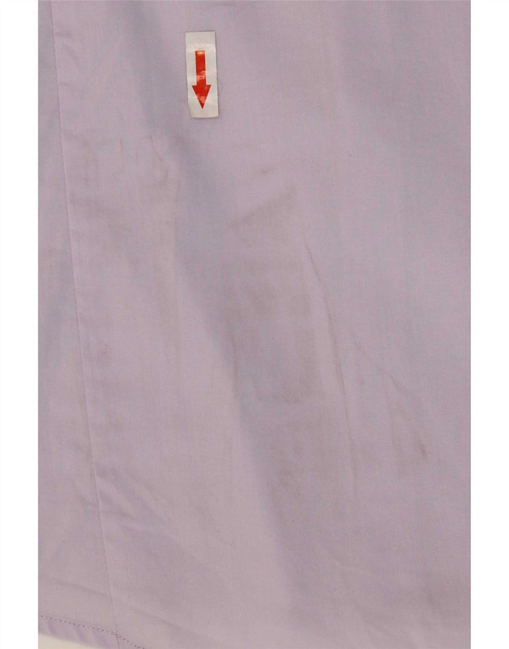 Benetton Mens Shirt Medium Purple Cotton