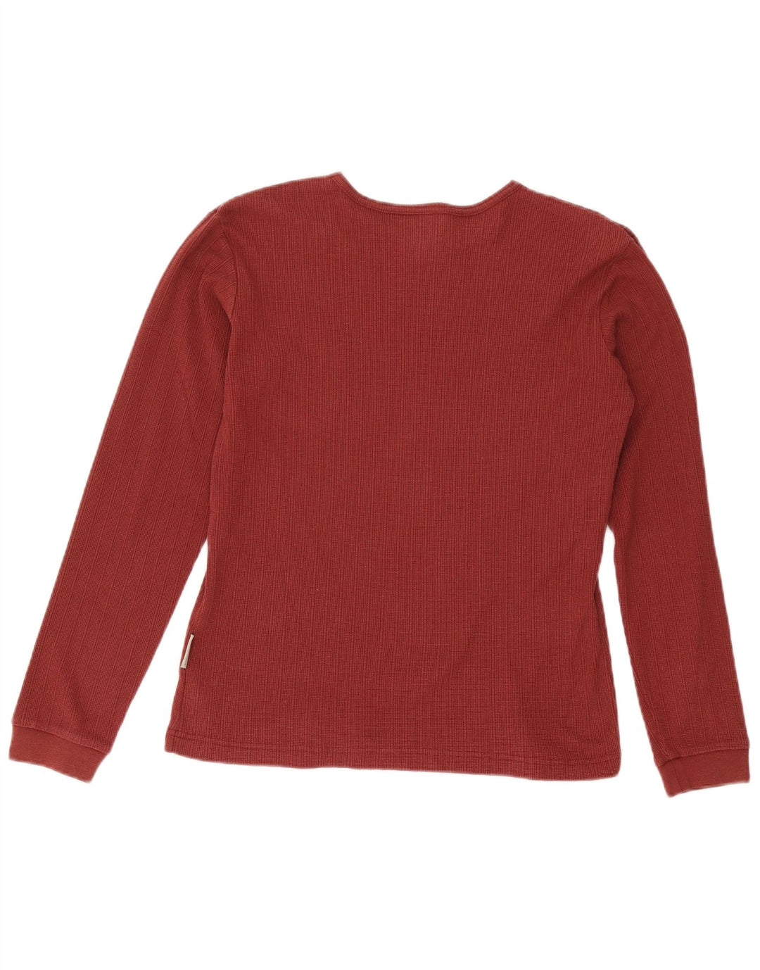 COLUMBIA Womens Top Long Sleeve UK 14 Medium Burgundy Cotton