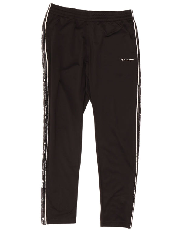 Champion Mens Graphic Tracksuit Trousers XL Black Polyester
