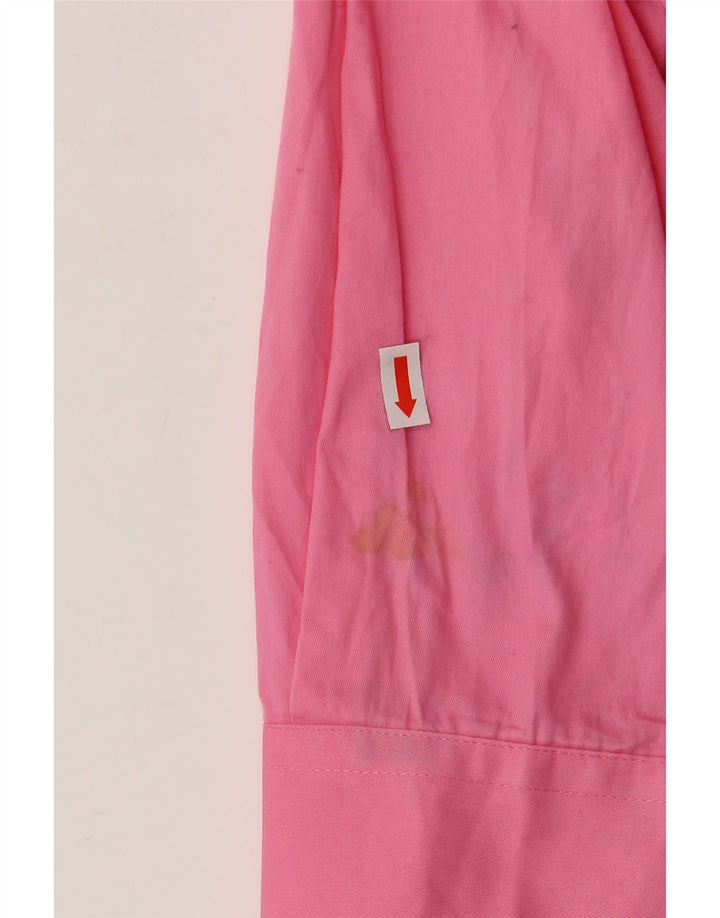 Wrangler Mens Tall Shirt Large Pink Cotton