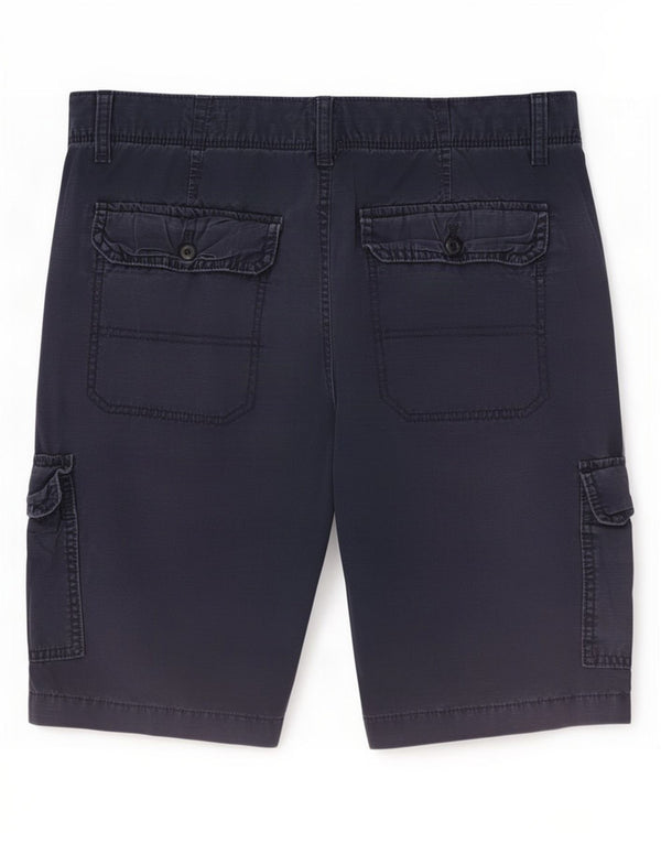 Gap Mens Cargo Shorts W28 Medium Navy Blue Striped Cotton