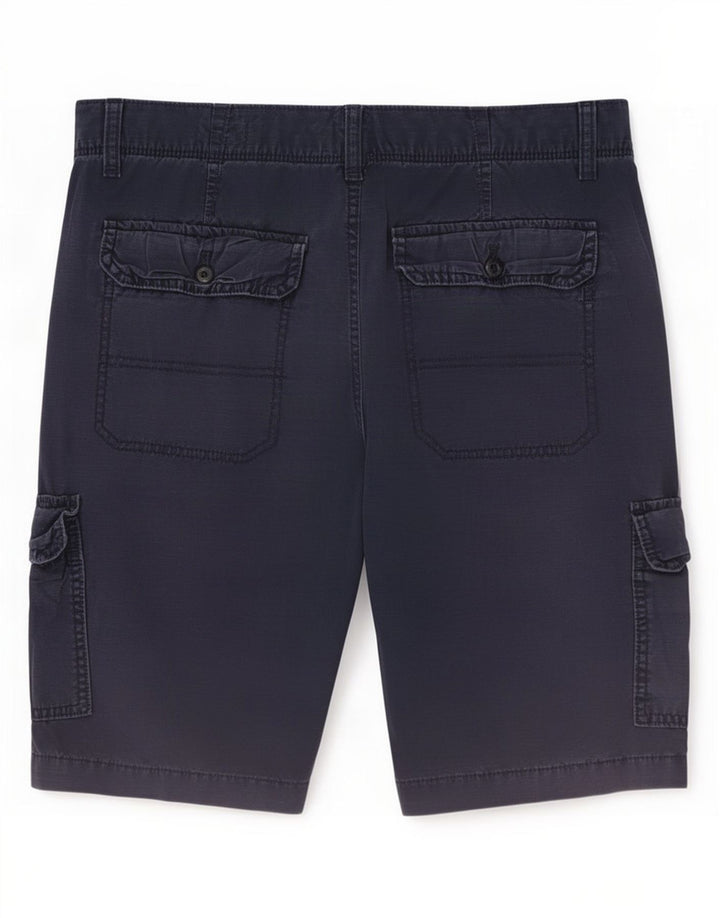 Gap Mens Cargo Shorts W28 Medium Navy Blue Striped Cotton