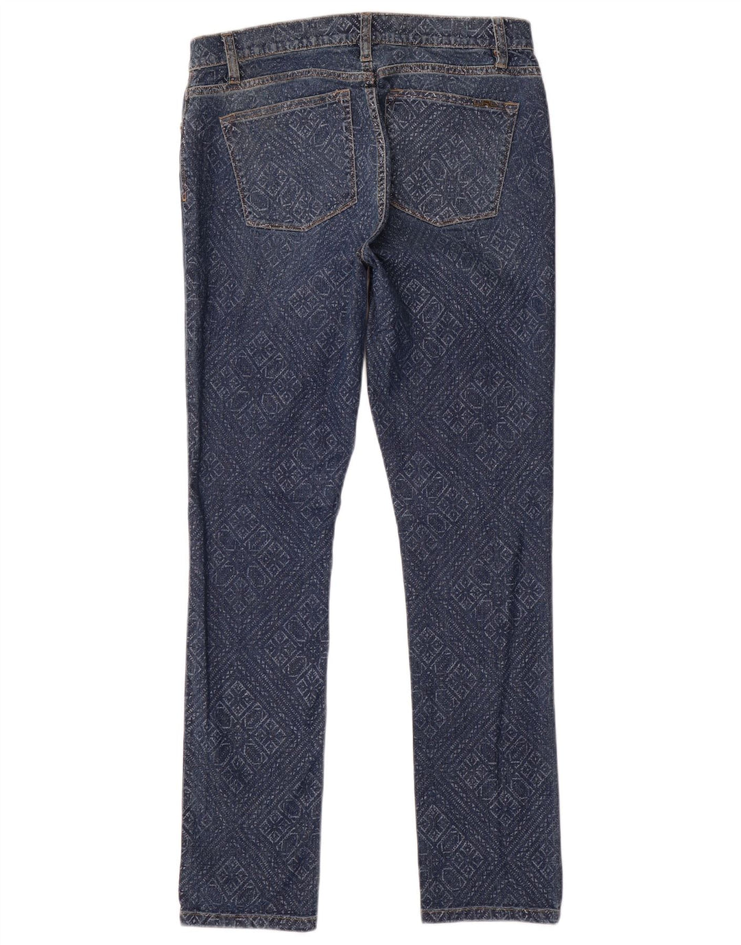 Ralph Lauren Womens Slim Jeans US 8 Medium W32 L31 Blue Geometric Cotton