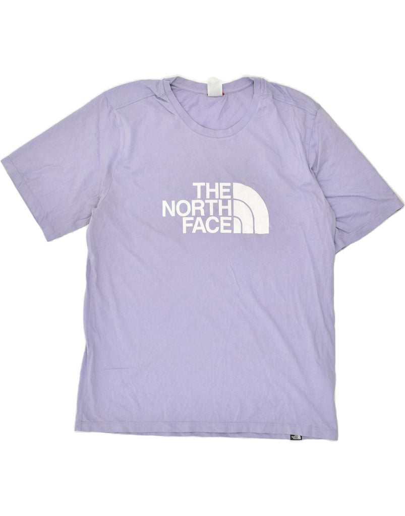 THE NORTH FACE Womens Graphic T-Shirt Top UK 16 Large Purple Cotton | Vintage The North Face | Thrift | Second-Hand The North Face | Used Clothing | Messina Hembry 