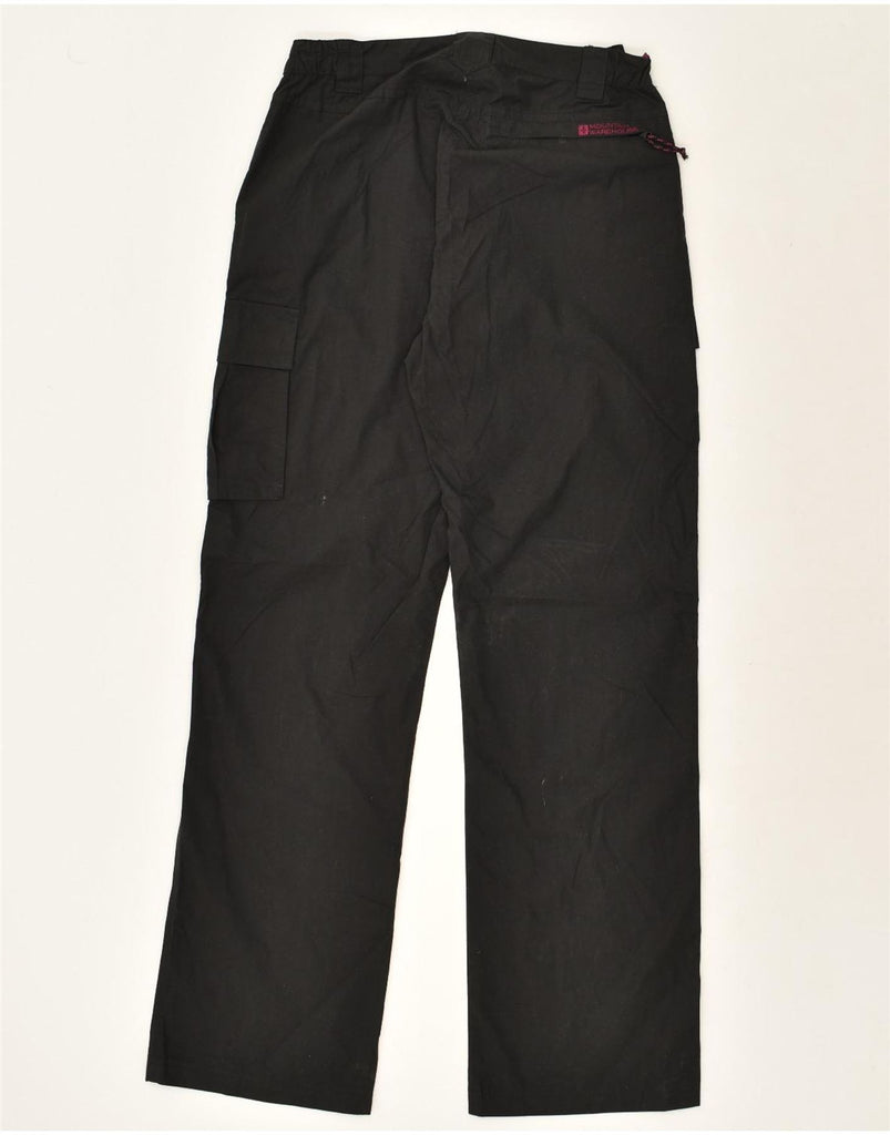 MOUNTAIN WAREHOUSE Womens Straight Cargo Trousers UK 8 Small W26 L30 Black | Vintage Mountain Warehouse | Thrift | Second-Hand Mountain Warehouse | Used Clothing | Messina Hembry 