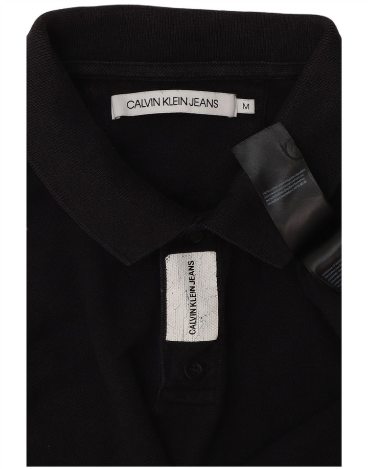 Calvin Klein Jeans Mens Polo Shirt Medium Navy Blue Cotton