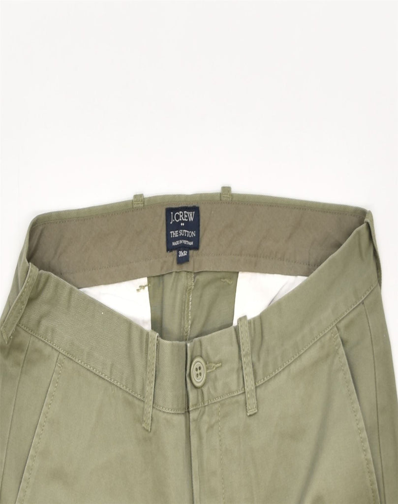 J. CREW Mens The Sutton Tapered Chino Trousers W31 L32 Khaki Cotton | Vintage | Thrift | Second-Hand | Used Clothing | Messina Hembry 