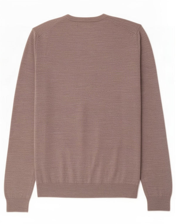 Marks & Spencer Womens Crew Neck Jumper Sweater UK 16 Large Grey Flecked