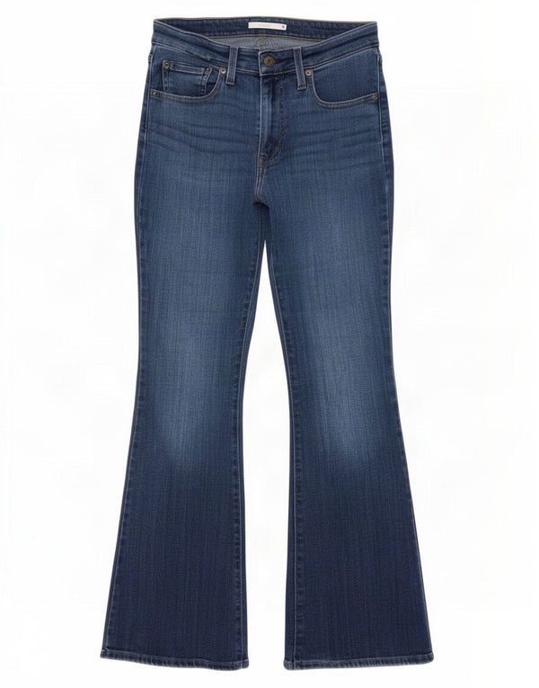 Levi's Womens 726 High Waist Flared Jeans W31 L32 Blue Cotton