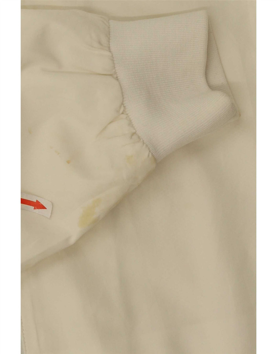 Reebok Mens Tracksuit Top Jacket Small White Colourblock Polyester