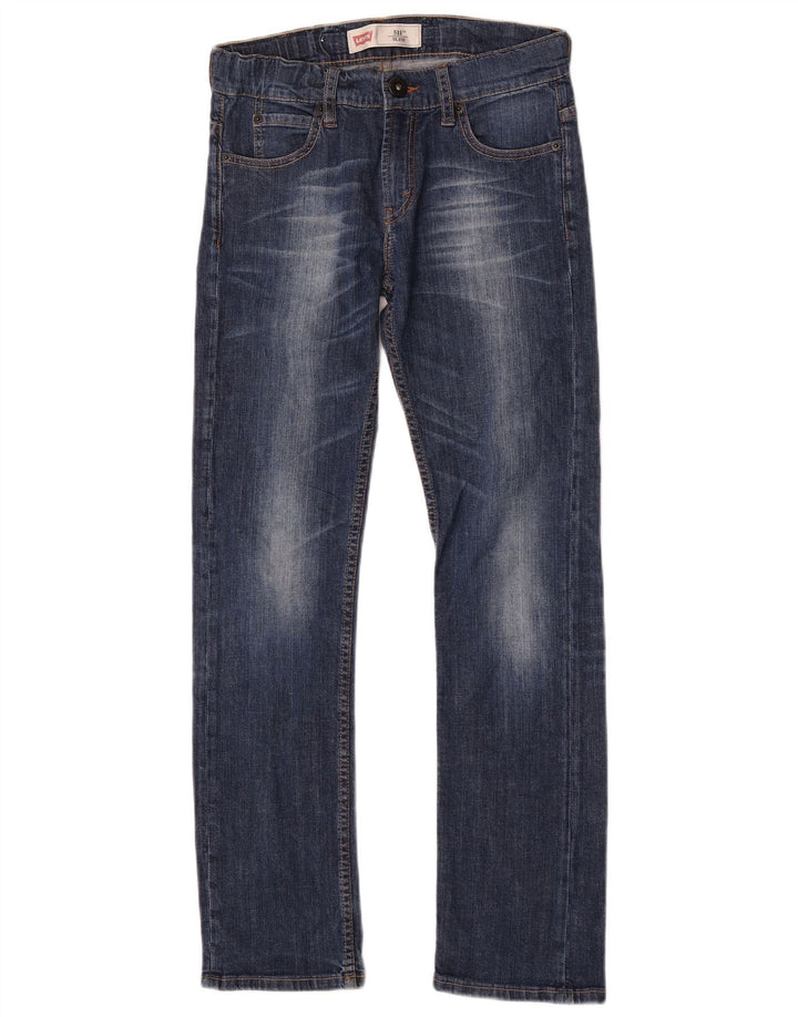 Levi's Boys 511 Slim Jeans 13-14 Years W28 L30 Blue Cotton