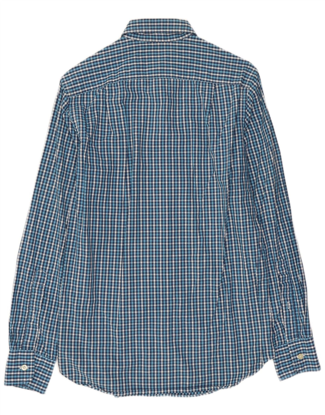 J. Crew Mens Shirt XS Blue Gingham Cotton