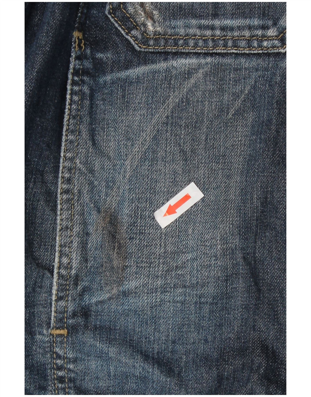 Gas Womens Denim Jacket UK 14 Large Blue Cotton