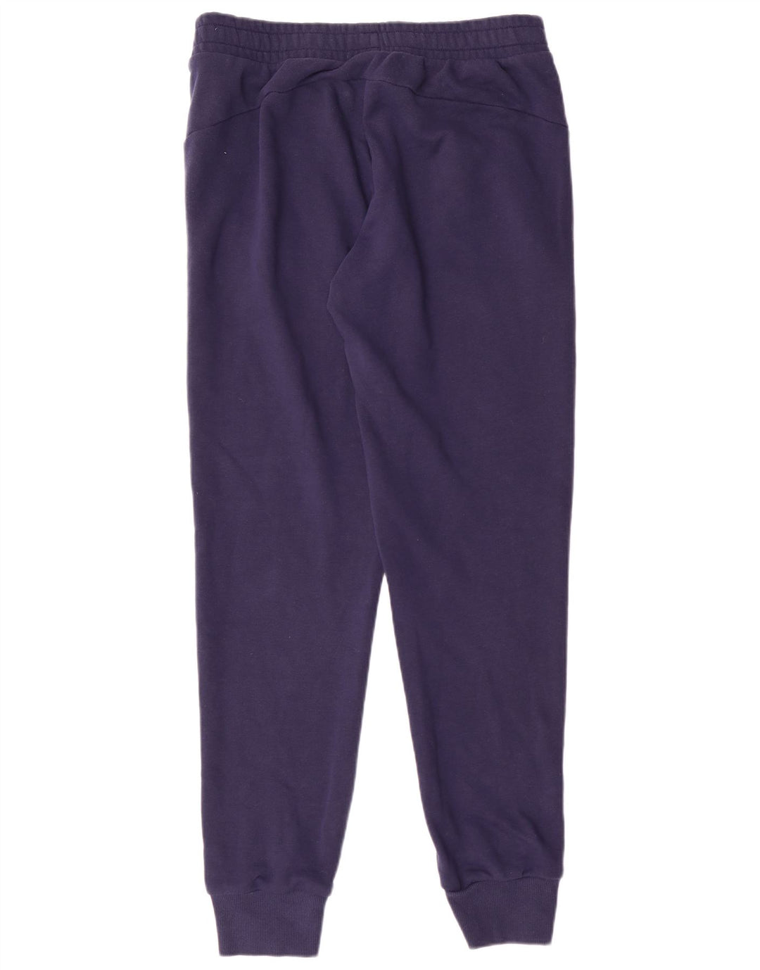 PUMA Womens Tracksuit Trousers Joggers UK 14 Medium  Navy Blue Cotton