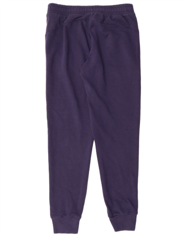 PUMA Womens Tracksuit Trousers Joggers UK 14 Medium  Navy Blue Cotton