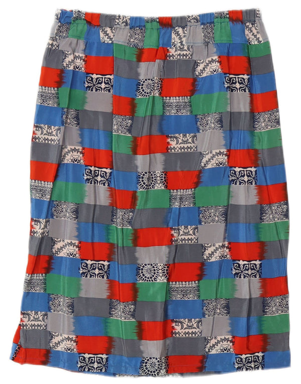 Vintage Womens Straight Skirt W30 Medium  Multicoloured Geometric