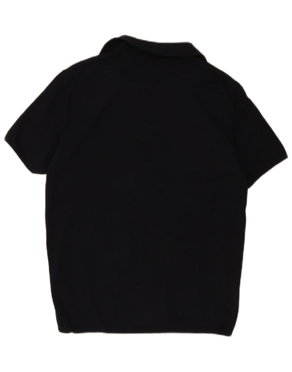 ZARA Mens Polo Shirt Medium Navy Blue