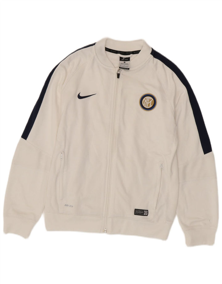 Nike Boys Inter Milan Tracksuit Top Jacket 12-13 Years Large White