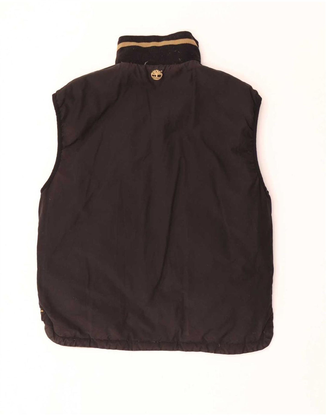 Timberland Mens Reversible Padded Gilet UK 36 Small Brown Nylon