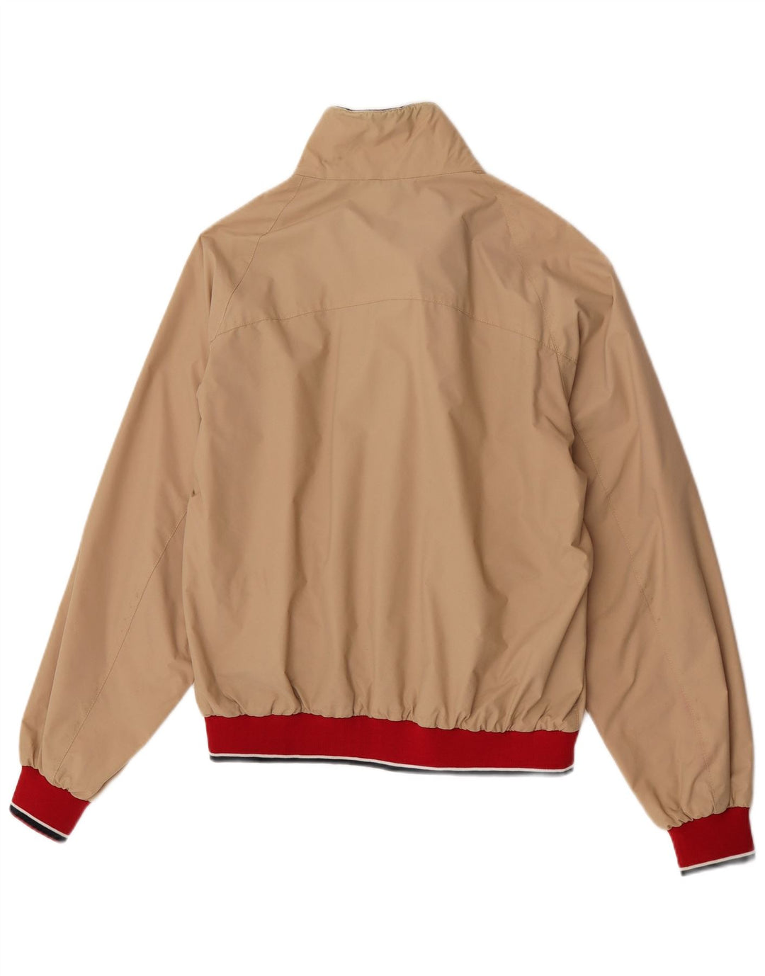 North Sails Mens Bomber Jacket UK 38 Medium Beige Colourblock Polyamide