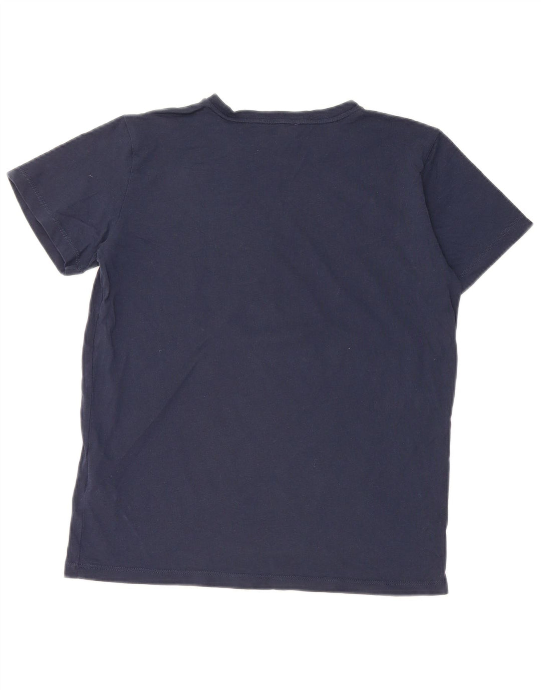 EMPORIO ARMANI Boys Graphic T-Shirt Top 13-14 Years Navy Blue Cotton