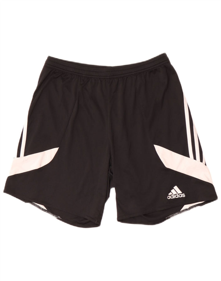 Adidas Mens Climalite Sport Shorts Medium Black Colourblock Polyester