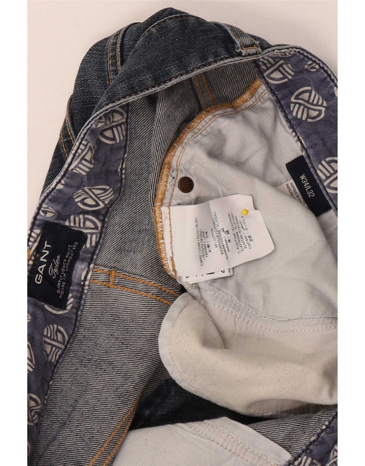 Gant Mens Regular Straight Jeans W34 L32 Blue Cotton