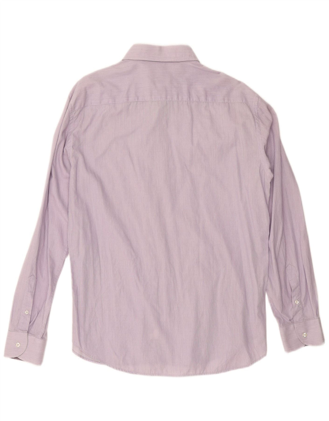 ROCCOBAROCCO Mens Shirt Medium Purple Pinstripe Cotton