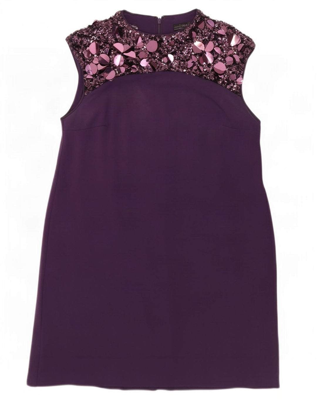 Coast Womens Sleeveless Basic Dress UK 12 Medium Purple Viscose